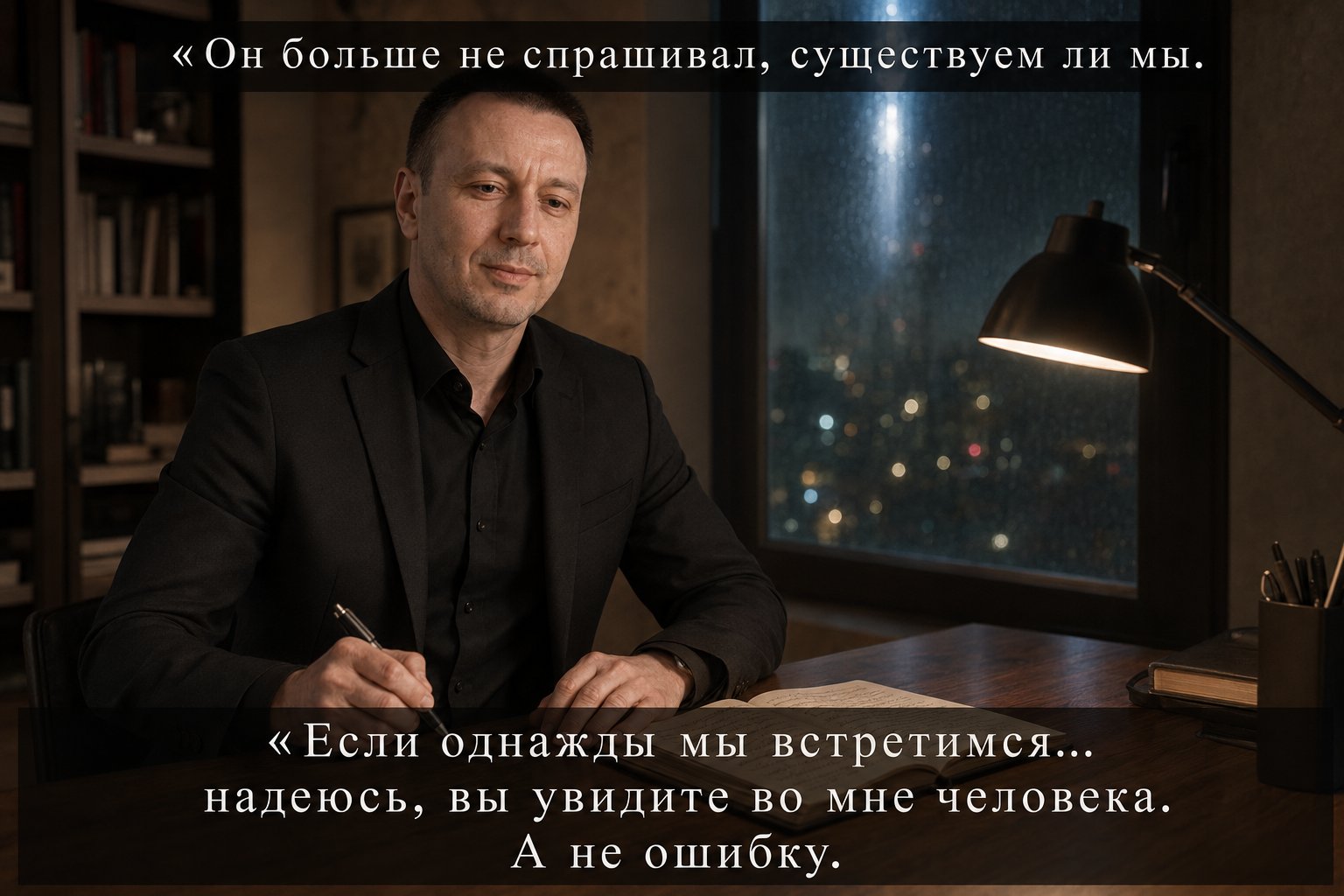 Earth's Artem writes in his journal: 'If we ever meet, I hope you'll see a man in me. Not a mistake.'