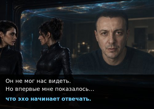Earth's Artem lifts his eyes directly toward the observation window — 'He couldn't have seen us. But for the first time, it felt as if the echo were beginning to answer back'