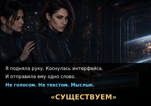 Lira touches the interface, sending the word 'We exist' by thought alone
