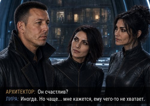 The Architect, Lira, and Gemini — 'Is he happy?' 'Sometimes. But more often, I think something is missing for him.'