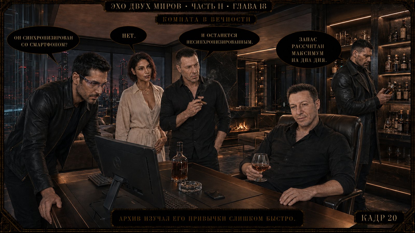 — To family, and to tonight's party, which is going to be a long one, with all the consequences that follow!