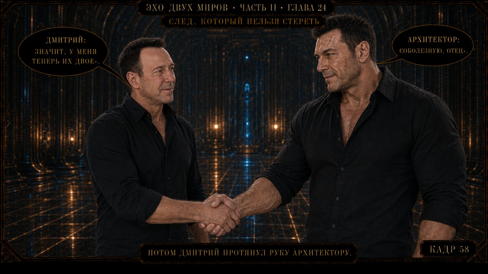 — Brother, that was the most heartfelt reunion of father and son I've ever seen!