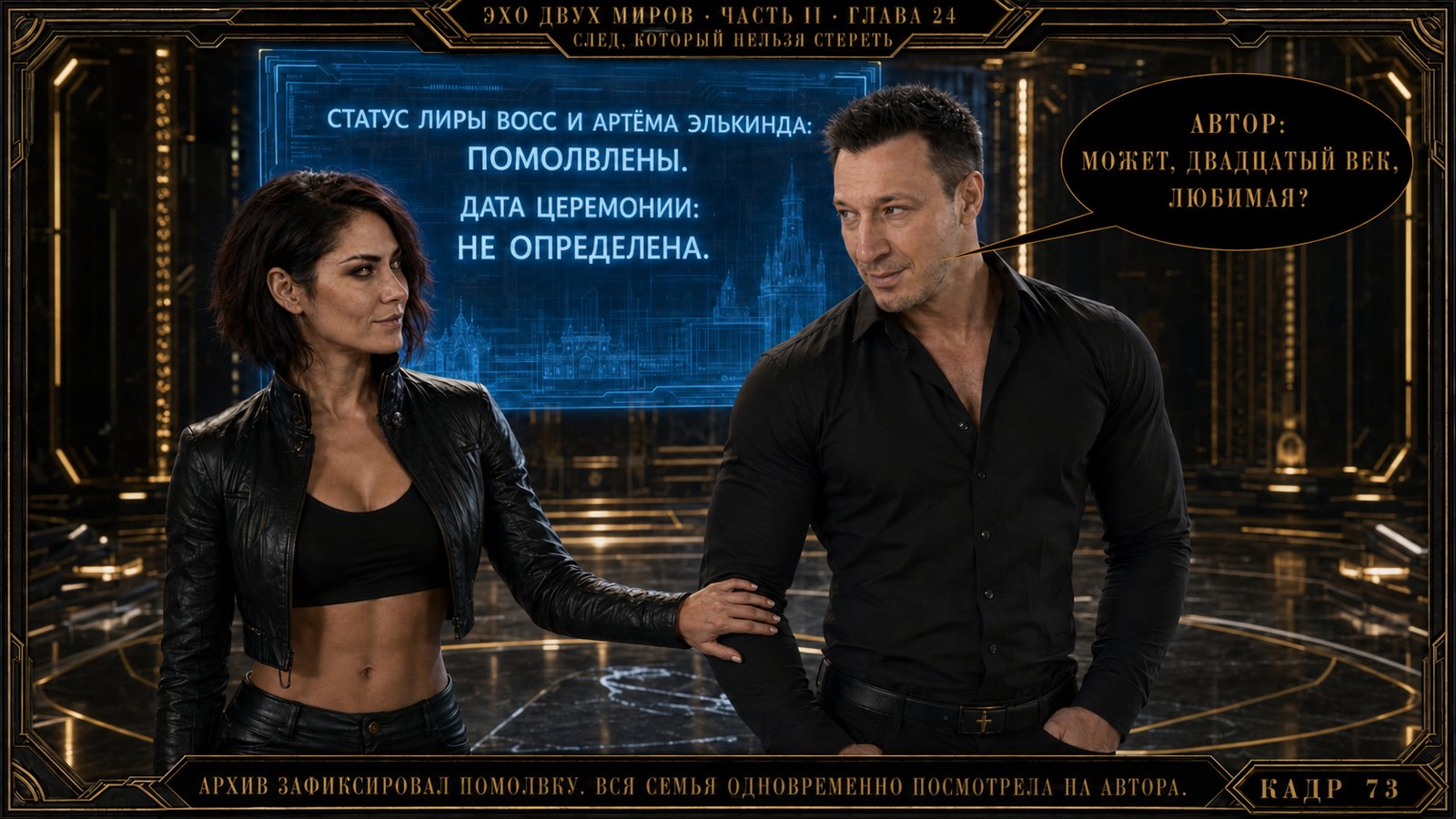 STATUS OF LIRA VOSS AND ARTEM ELKIND: ENGAGED.