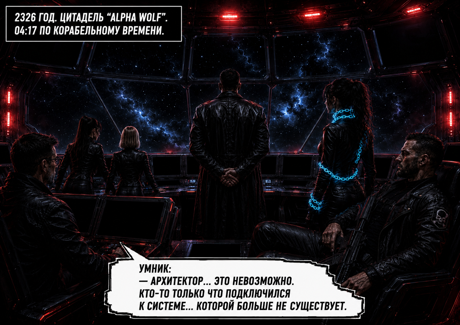 Comic panel: a signal from a system that no longer exists