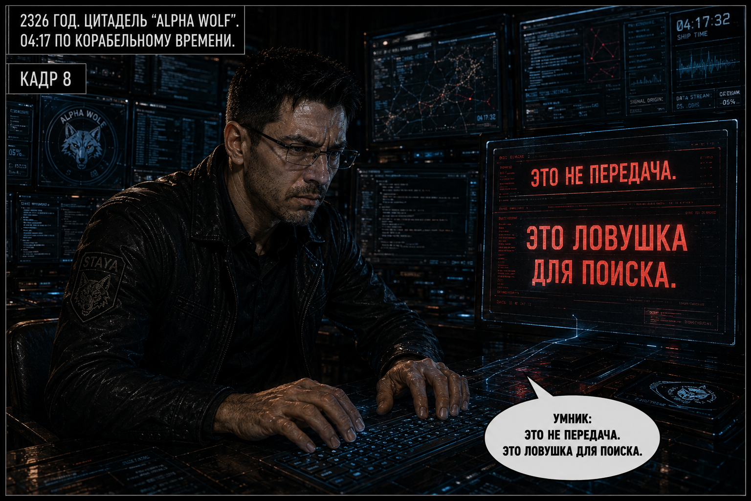 Comic panel: a search-trap disguised as a signal